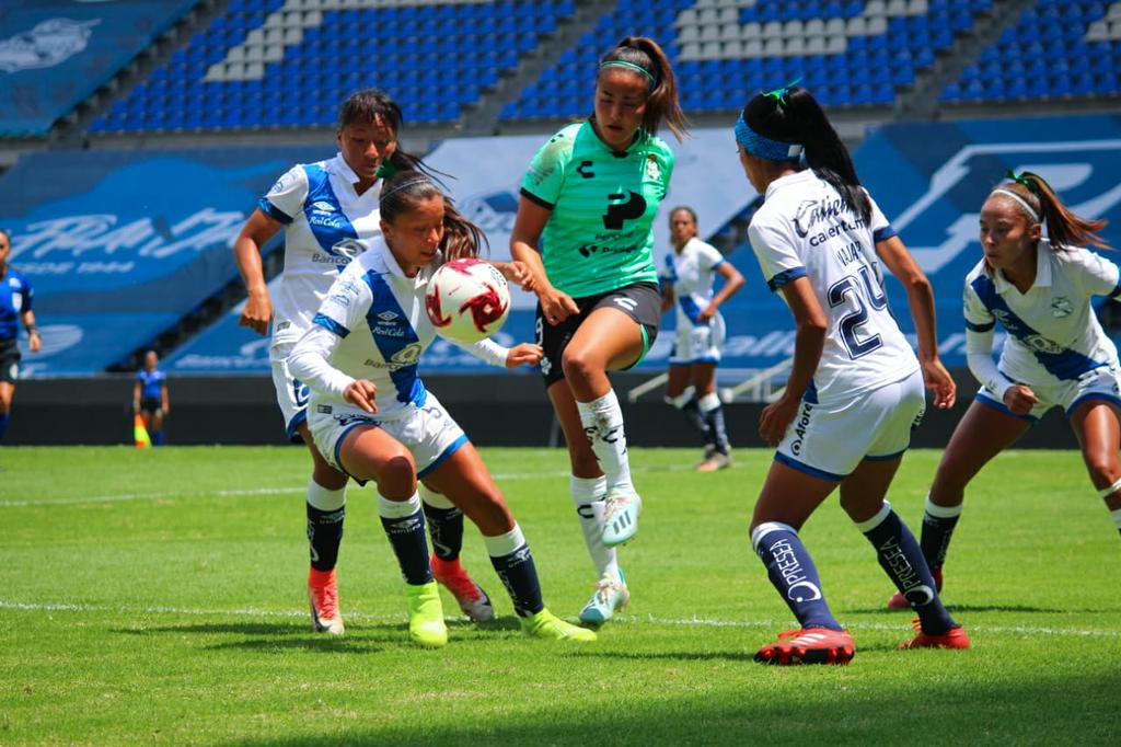 Las Guerreras sumaron un punto más en la Liga MX Femenil, al empatar el mediodía de este domingo 0-0 ante la Franja del Puebla. (CORTESÍA)