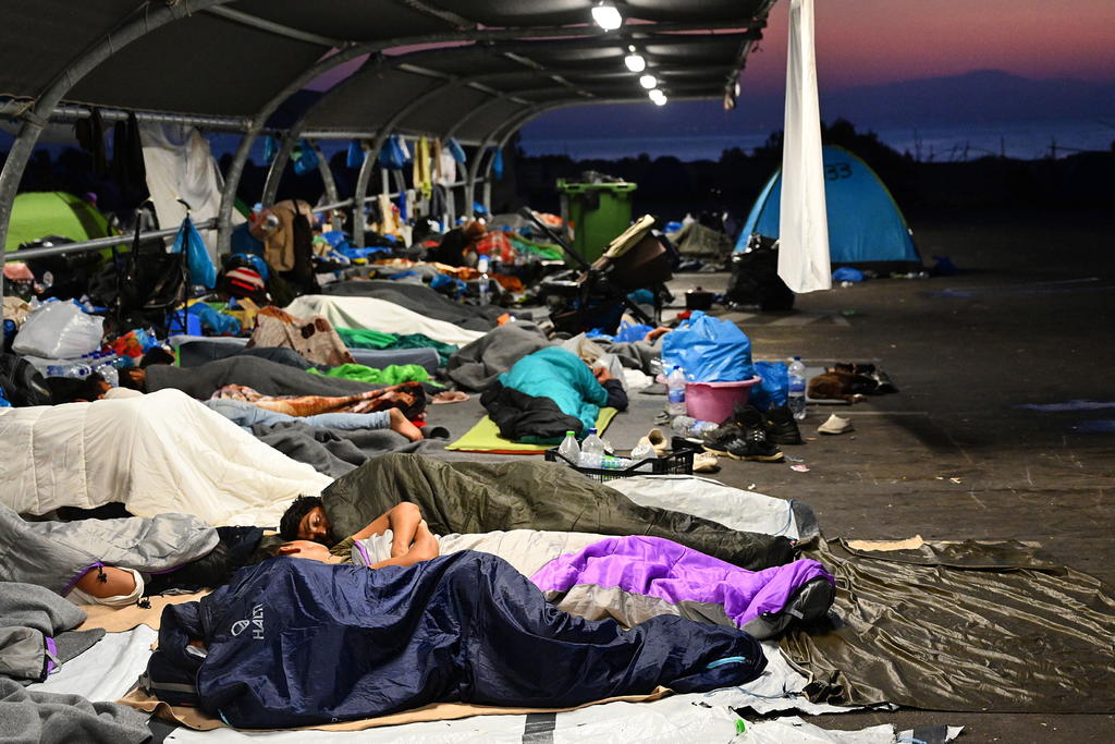 Alemania recibió hoy un grupo de 139 refugiados procedentes del incendiado campamento griego de Moria, en la isla de Lesbos, informaron fuentes del Ministerio del Interior en Berlín. (ARCHIVO) 