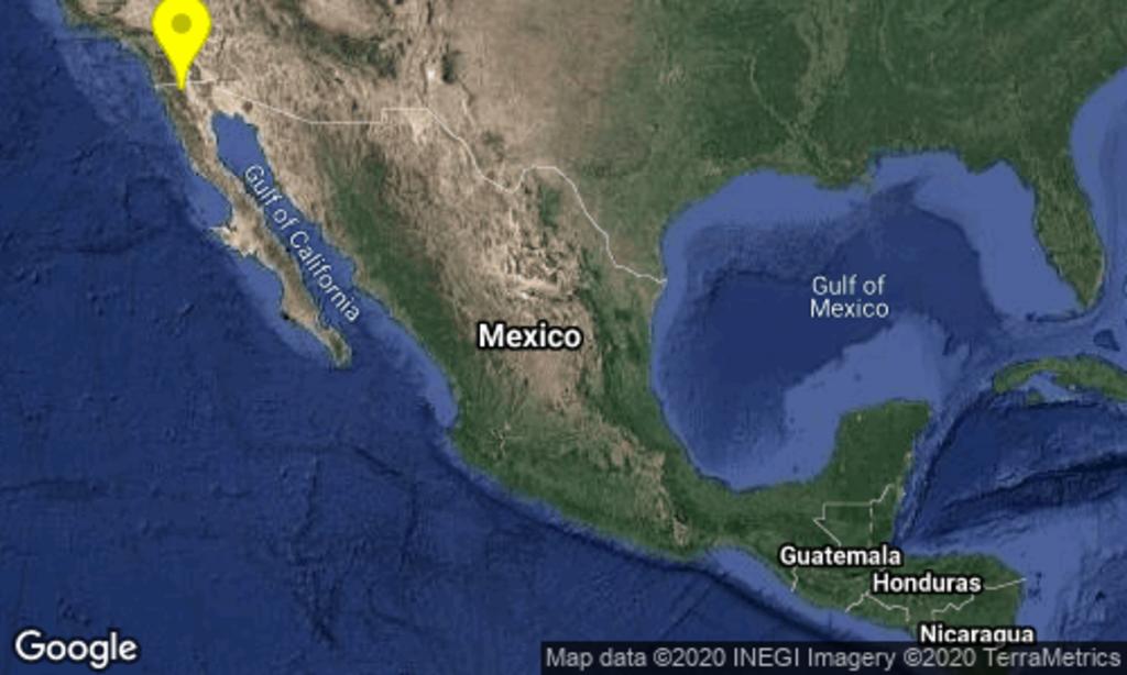 El Sismológico Nacional registró un terremoto de magnitud preliminar 5.2 al suroeste de Santa Isabel, en Baja California. (ESPECIAL)