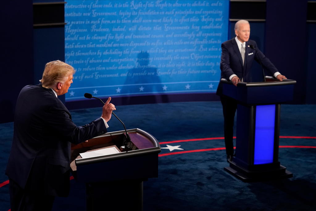 El martes, Trump y Biden tuvieron su primer debate rumbo a la Casa Blanca.
(ARCHIVO)