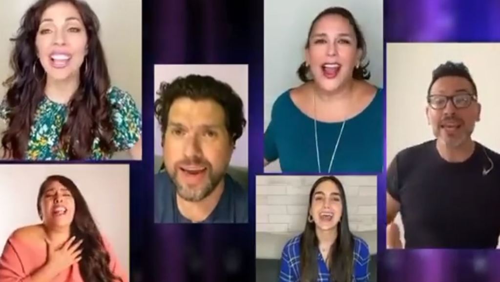Música. Artistas como Mauricio Martínez y Angélica Vale se unieron a través de Internet. (CAPTURA DE VIDEO)
