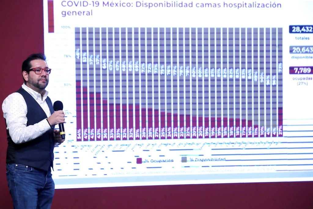 Ricardo Cortés Alcalá, director de Promoción de la Salud presentó posibles escenarios. (EFE) 