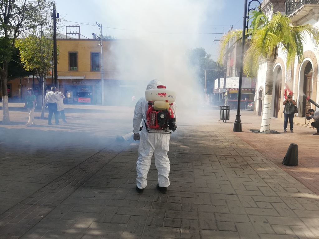 Las autoridades mantienen las acciones de fumigación y limpieza en las zonas de riesgo en los municipios de La Laguna de Durango.