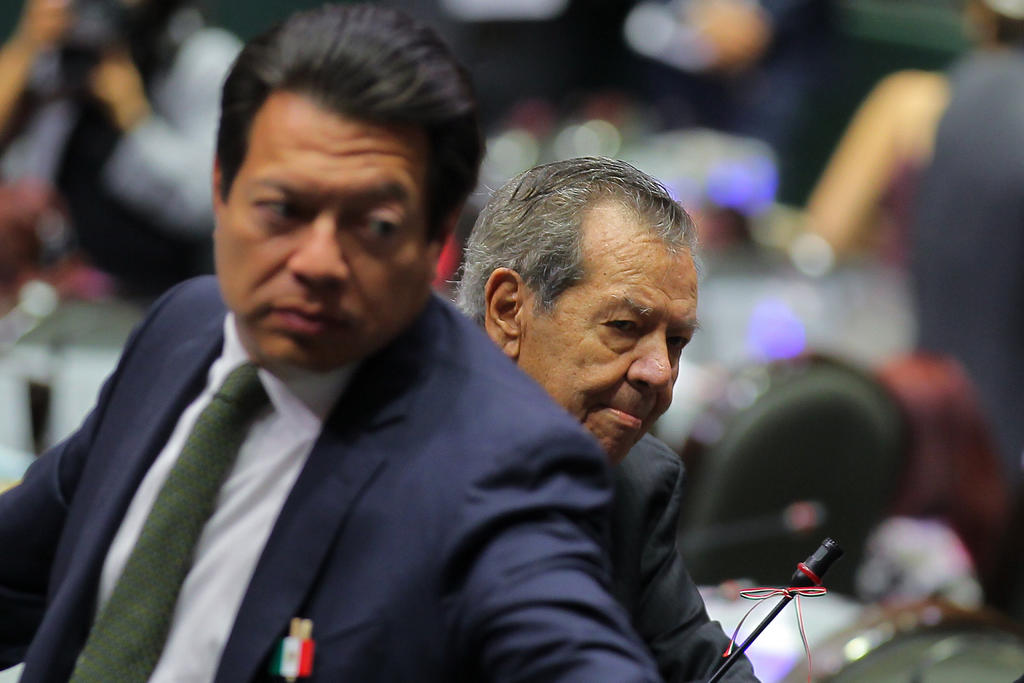 Los aspirantes a la dirigencia de Morena, Mario Delgado y Porfirio Muñoz Ledo, se encuentran empatados, según la encuesta del Instituto Nacional Electoral (INE). (ESPECIAL)