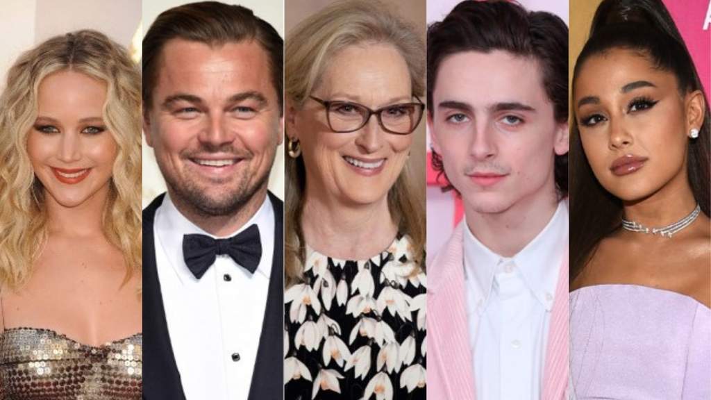 Leonardo DiCaprio, Meryl Streep, Timothée Chalamet y Ariana Grande. Estos son sólo algunos nombres que compondrán la lujosa escolta de Jennifer Lawrence en la película Don't Look Up, que el cineasta Adam McKay está preparando para Netflix. (ESPECIAL) 