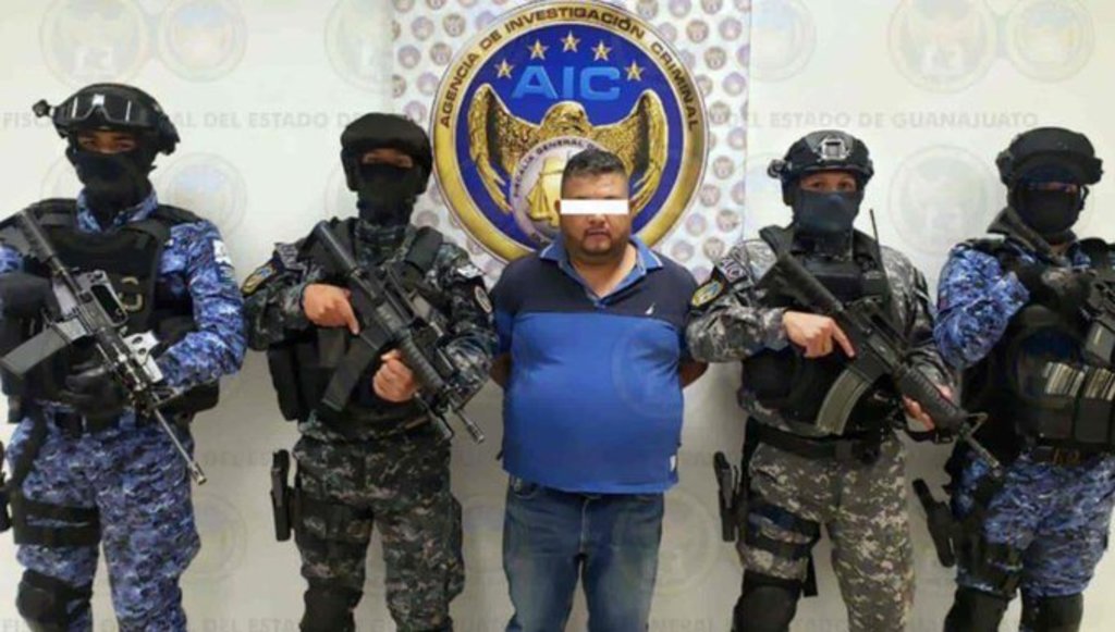 La FGE señaló -a través de un comunicado- que 'El Azul' fue detenido en el marco del operativo Guanajuato Seguro.