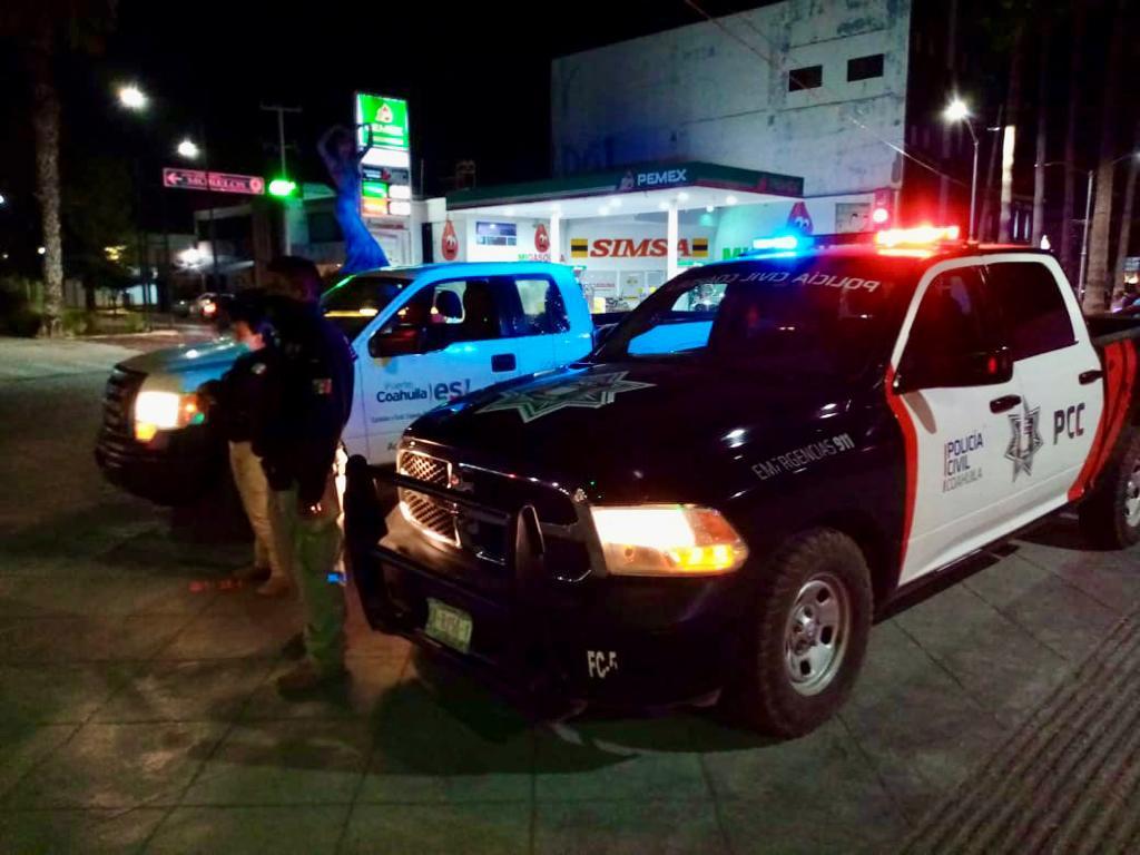 En el operativo participan elementos de la Policía Civil Coahuila (PCC) y autoridades estatales, como la Coordinación de Padrones de Finanzas. (EL SIGLO DE TORREÓN)