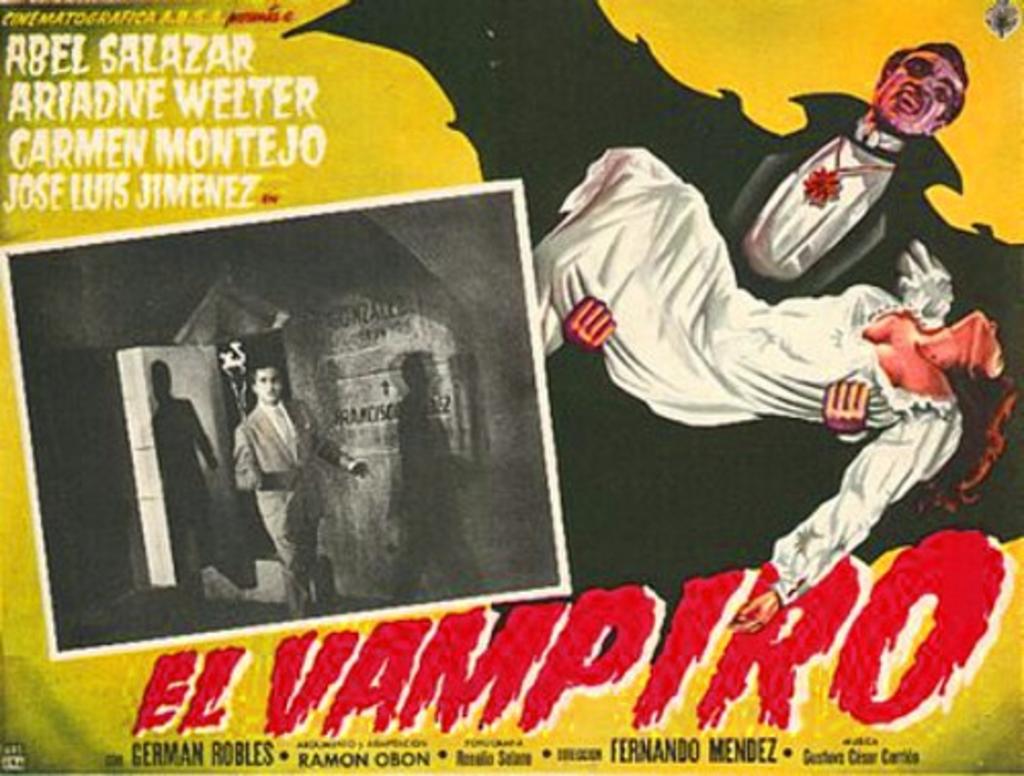  'El Vampiro se convertiría en la mejor película de horror hecha en México y en uno de los filmes de culto más populares de nuestro cine en otros países. (ESPECIAL)