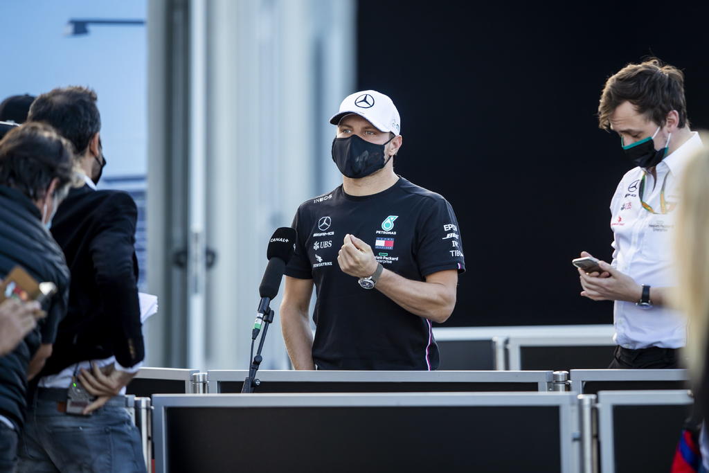 El finlandes Valtteri Bottas (Mercedes) ha admitido que la primera jornada del Gran Premio de Portugal de Fórmula 1 ha sido 'un buen día' para él en 'un asfalto resbaladizo' en el que marcó los mejores tiempos tanto por la mañana como por la tarde. (ARCHIVO)
