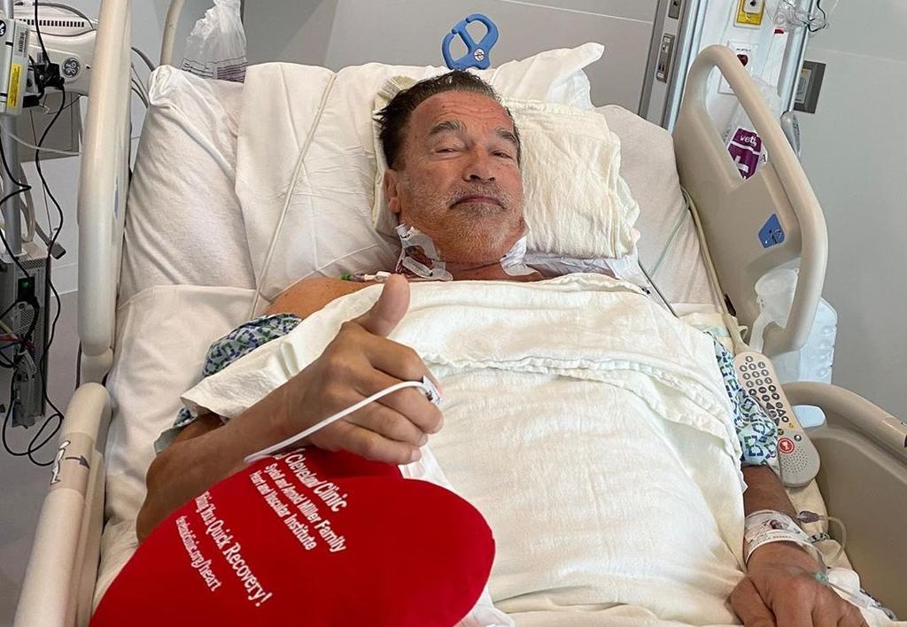 A través de su perfil de Instagram, Arnold Schwarzenegger anunció que recién había sido operado del corazón. El procedimiento consistió en remplazar su válvula aórtica. (INSTAGRAM) 