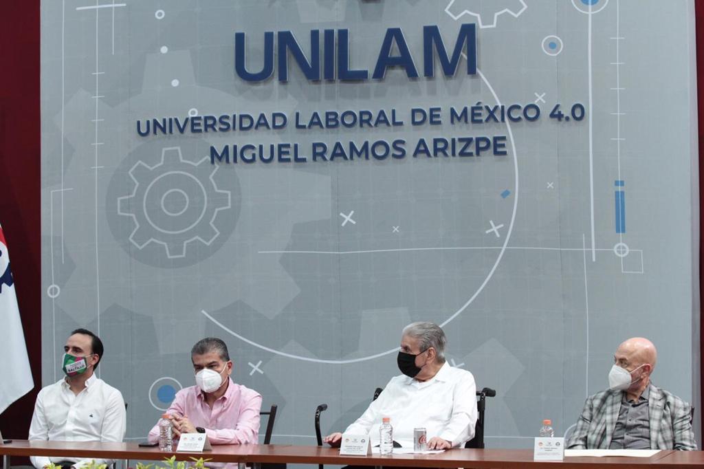 El gobernador Miguel Riquelme inauguró la Universidad Laboral de México 4.0 'Miguel Ramos Arizpe' (UNILAM).