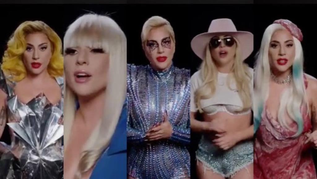 Lady Gaga decidió recrear algunos de los atuendos más icónicos para invitar a la población de los Estados Unidos a ejercer su voto para elegir a su próximo presidente. (ESPECIAL) 