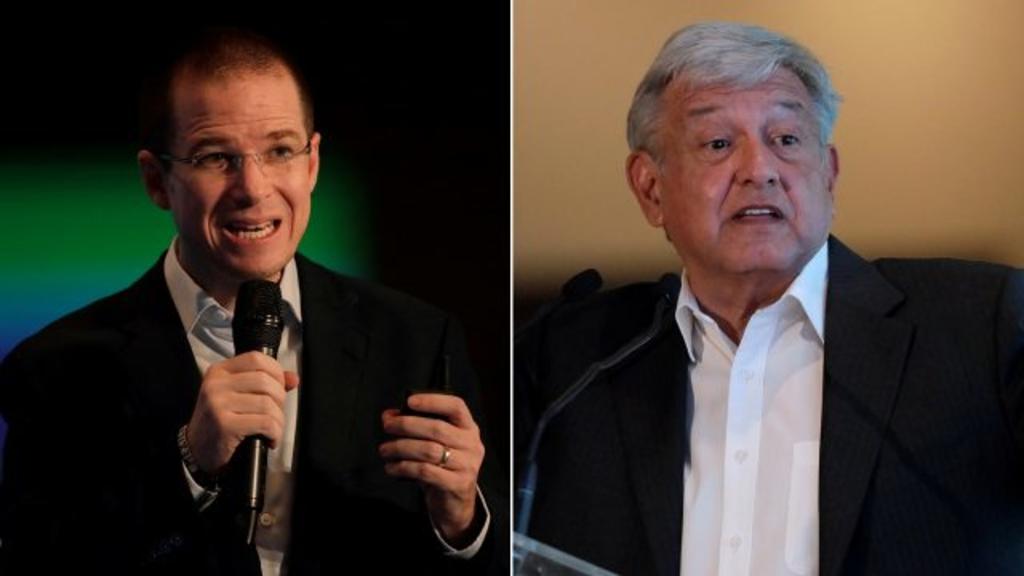 'Escuchaste lo que dijo López Obrador allá en Estados Unidos frente al propio Trump', indicó Anaya, refiriéndose al discurso del presidente mexicano en su visita. (ESPECIAL)