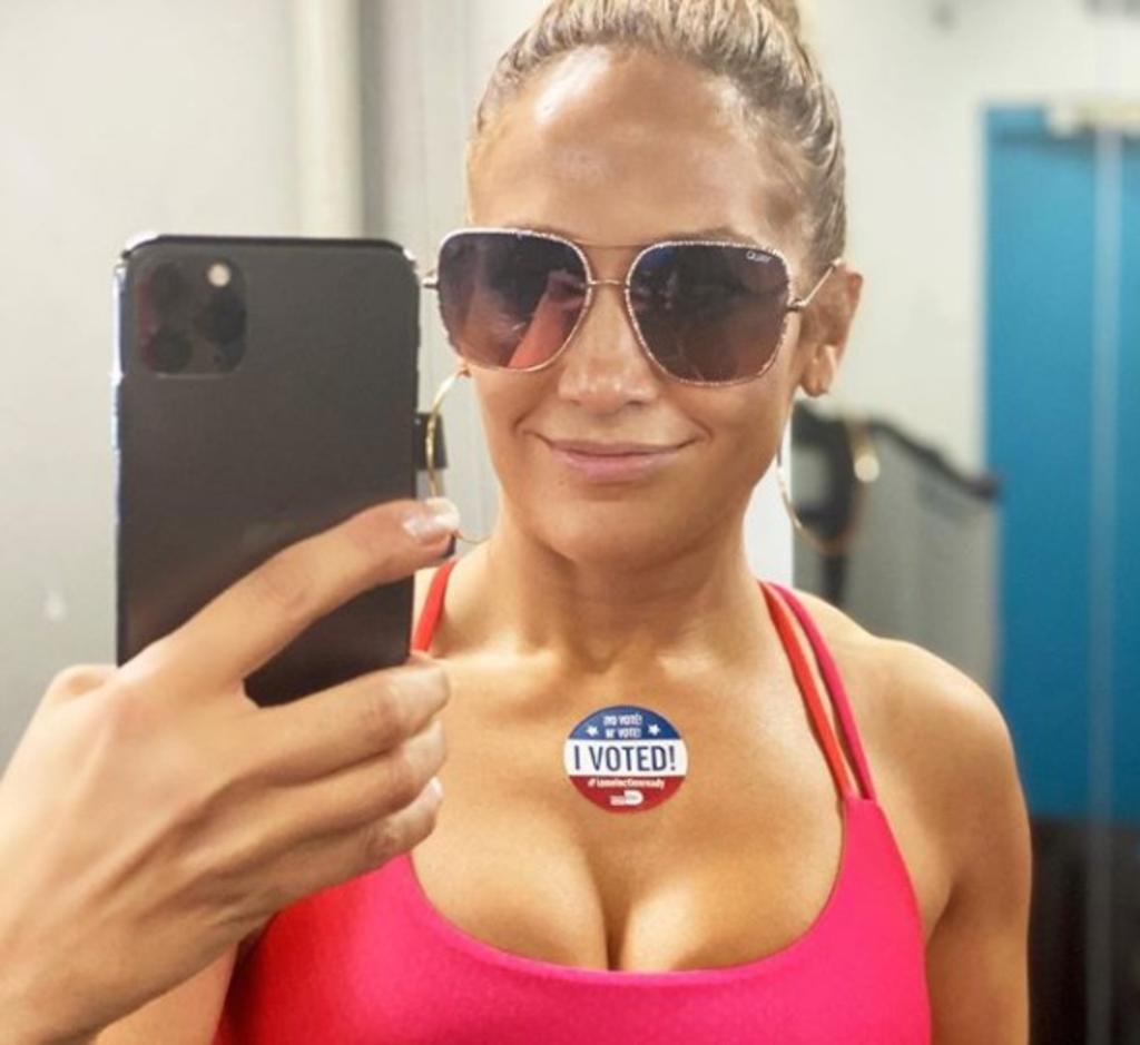 Este sábado la neoyorquina Jennifer Lopez compartió su felicidad con sus fans al ver los resultados electorales en Estados Unidos tras varios días de incertidumbre. (Especial) 