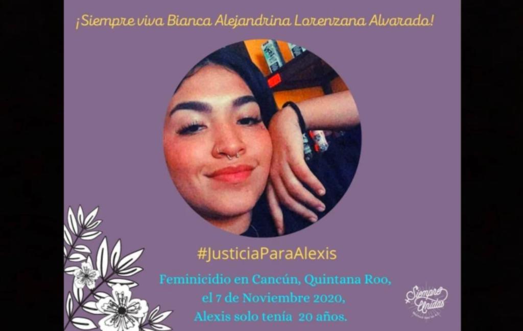 La convocatoria hecha por la Red Feminista de Quintana Roo, integrada por diversas colectivas, se ha vuelto tendencia a nivel nacional a través de las etiquetas #JusticiaParaAlexis y #QuintanaRooFeminicida, en reclamo al fiscal, Óscar Montes de Oca; al gobernador, Carlos Joaquín González y a la alcaldesa, 'Mara' Lezama, por privilegiar el 'cuidado de la imagen' de Cancún y no la seguridad y protección de las mujeres.
