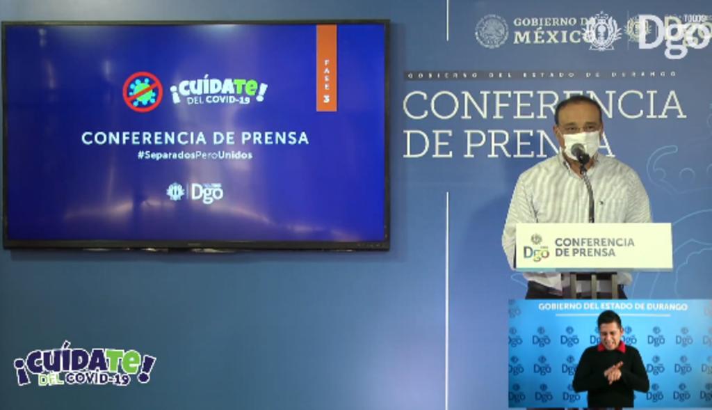 Este jueves la Secretaría de Salud de Durango dio a conocer su reporte diario de decesos y contagios por COVID-19 en la entidad. (ESPECIAL)