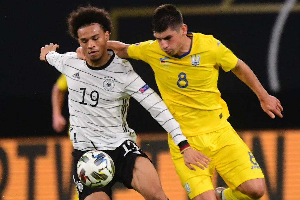 Alemania se impuso hoy por 3-1 a Ucrania con un doblete de Timo Werner y un gol de Leroy Sané tras haber estado por debajo en el marcador. (ARCHIVO)