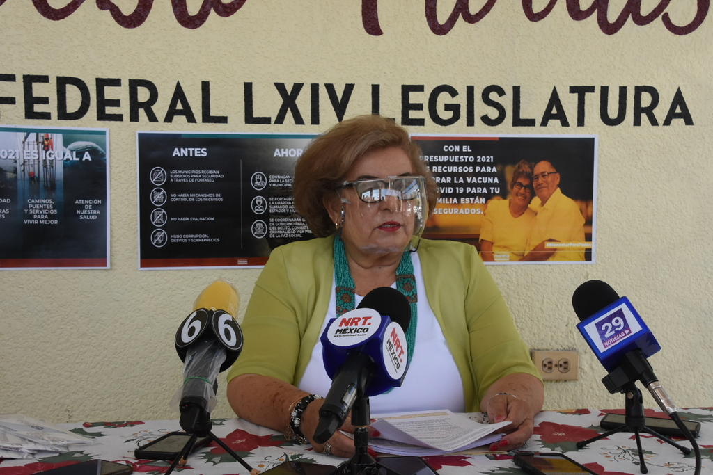 La diputada federal por el Distrito Tres de Coahuila, Melba Farías Zambrano, rechazó que se haya eliminado el presupuesto para la seguridad municipal de Monclova. (ARCHIVO)