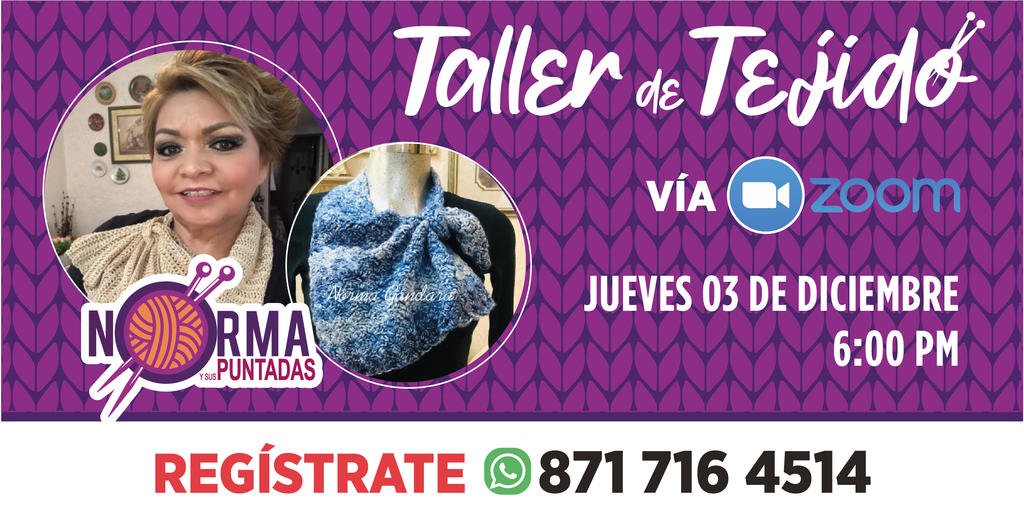 Taller de tejido Norma y sus puntadas