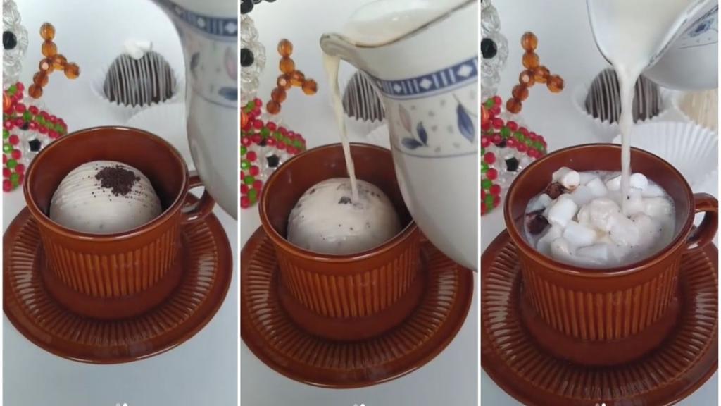 Las esferas de chocolate con bombones se han vuelto muy populares en redes sociales en gran parte debido a su atractivo visual. (ESPECIAL)