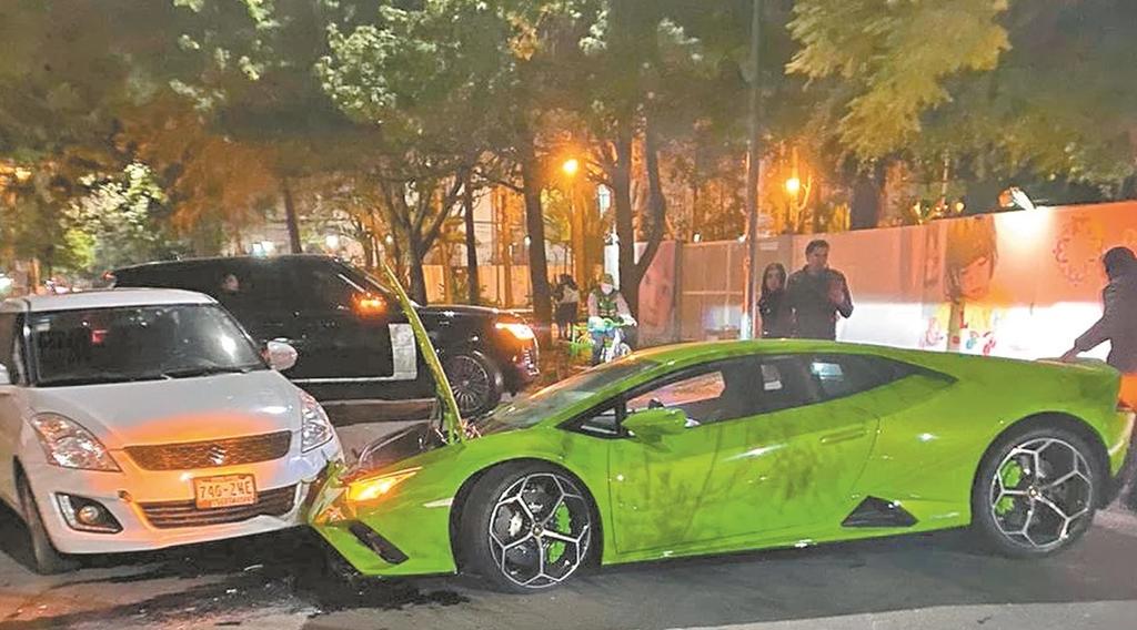 Tras escapar de la escena del choque, el conductor del Lamborghini se presentó en el Ministerio Público de la CDMX (ESPECIAL) 