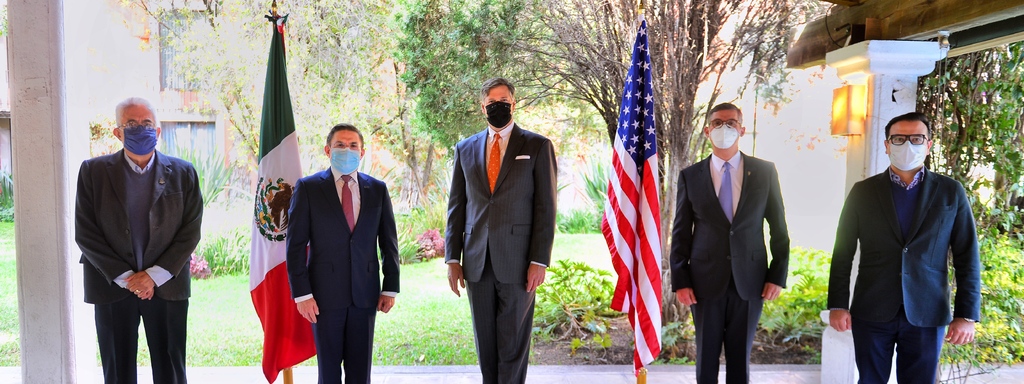 El embajador de Estados Unidos estuvo de visita en Durango.  (CORTESÍA) 