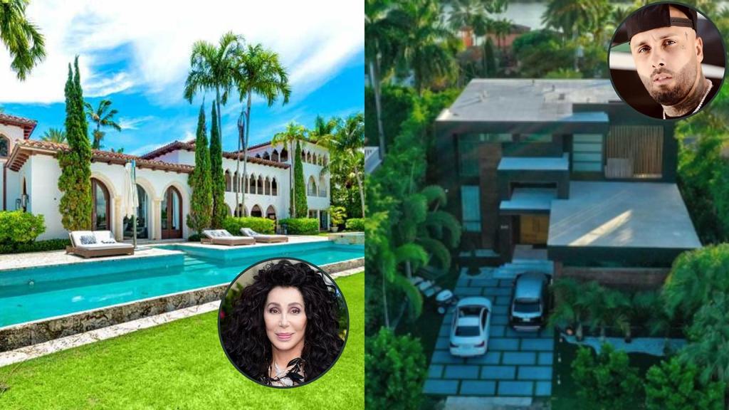 Una mansión de Miami Beach que perteneció a la estrella del pop Cher fue vendida por 17 millones de dólares, mientras que el reguetonero puertorriqueño Nicky Jam puso a la venta por 3,3 millones de dólares su lujosa residencia ubicada en una isla de la citada ciudad costera, informaron este miércoles medios especializados.  (ESPECIAL) 
