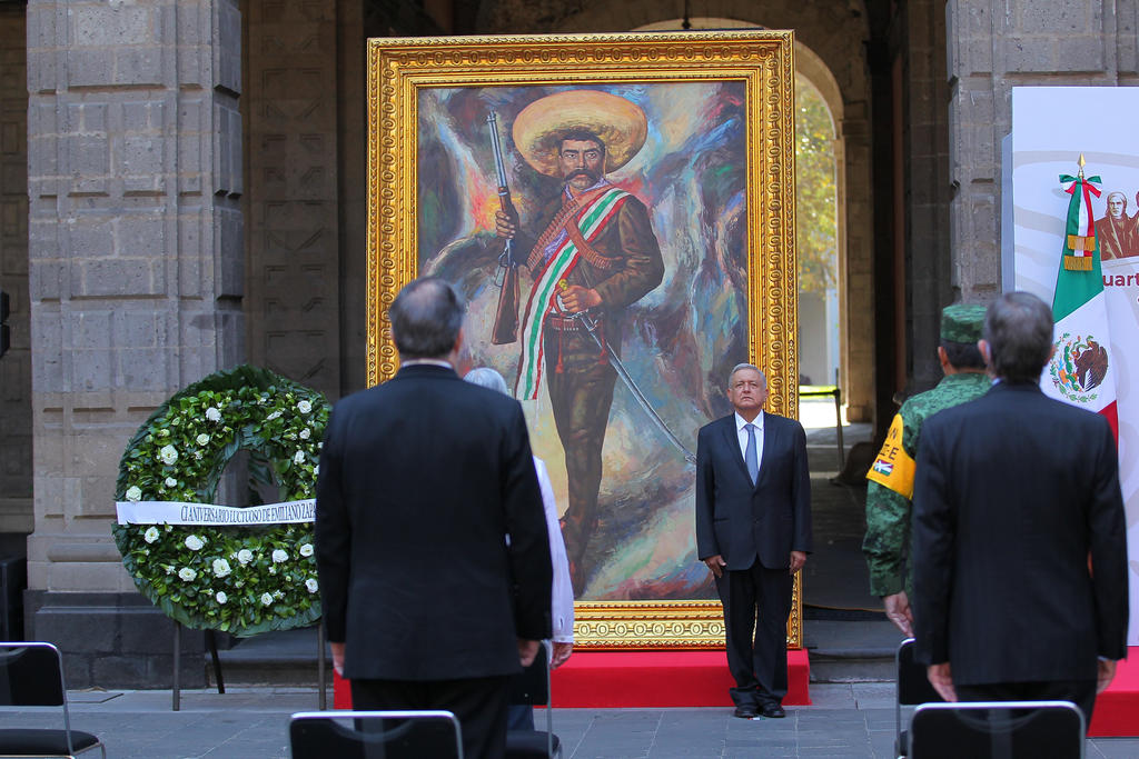 El Pleno del Senado de la República aprobó la emisión de una moneda conmemorativa de 20 pesos con motivo del centenario luctuoso del general revolucionario Emiliano Zapata. (ARCHIVO)