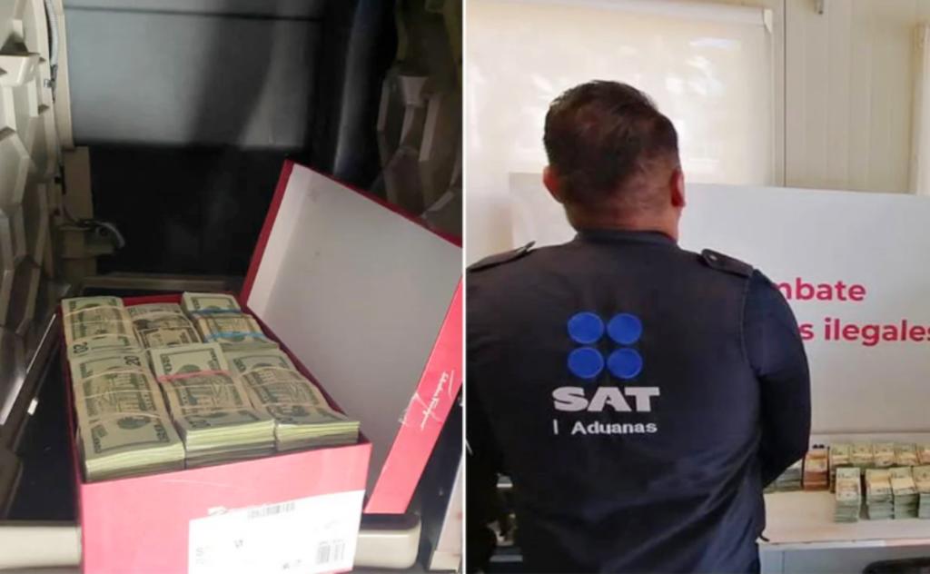 Los dólares en efectivo se encontraban ocultos en un vehículo proveniente de Estados Unidos que pretendía ingresar el dinero de manera ilegal.
(ESPECIAL)