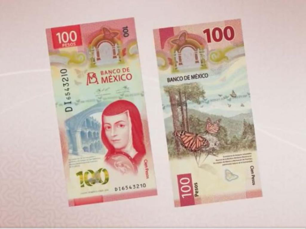 Hace algunas semanas salió a la circulación el nuevo billete de 100 pesos, lo que causó furor entre coleccionistas en todo el país. (Especial)