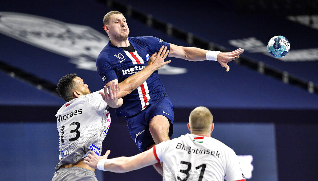 El París Saint Germain ha finalizado en la tercera posición de la Final a Cuatro de la Liga de Campeones 2019-2020 que se está disputando en el Lanxess Arena de Colonia (Alemania), al vencer el Telekom Veszprém húngaro por 31-26 en un choque dominado por el campeón francés durante la mayor parte del encuentro. (ESPECIAL)

