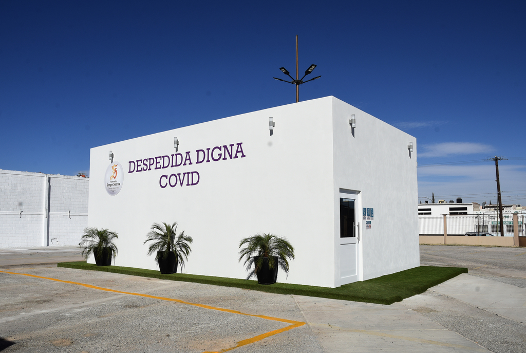 Este es primer módulo 'Despedida Digna COVID' a nivel nacional donde las familias pueden despedirse de sus fallecidos por COVID. (JESÚS GALINDO)