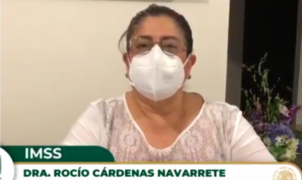 Rocío Navarrete, directora del Hospital de Pediatría del Centro Médico Nacional Siglo XXI aseguró que la doctora Ana Paola de Cosío Farías, quien renunció al instituto presuntamente por no recibir la vacuna contra Covid, no atendía a pacientes con el virus desde octubre. (ESPECIAL) 