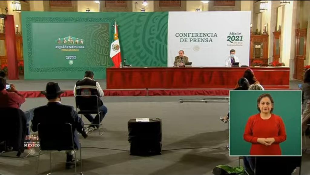 Las autoridades federales de Salud ofrecieron la conferencia de prensa diaria para informar a la población sobre la pandemia de la enfermedad COVID-19, causada por el coronavirus SARS-CoV-2, en México. (ARCHIVO)