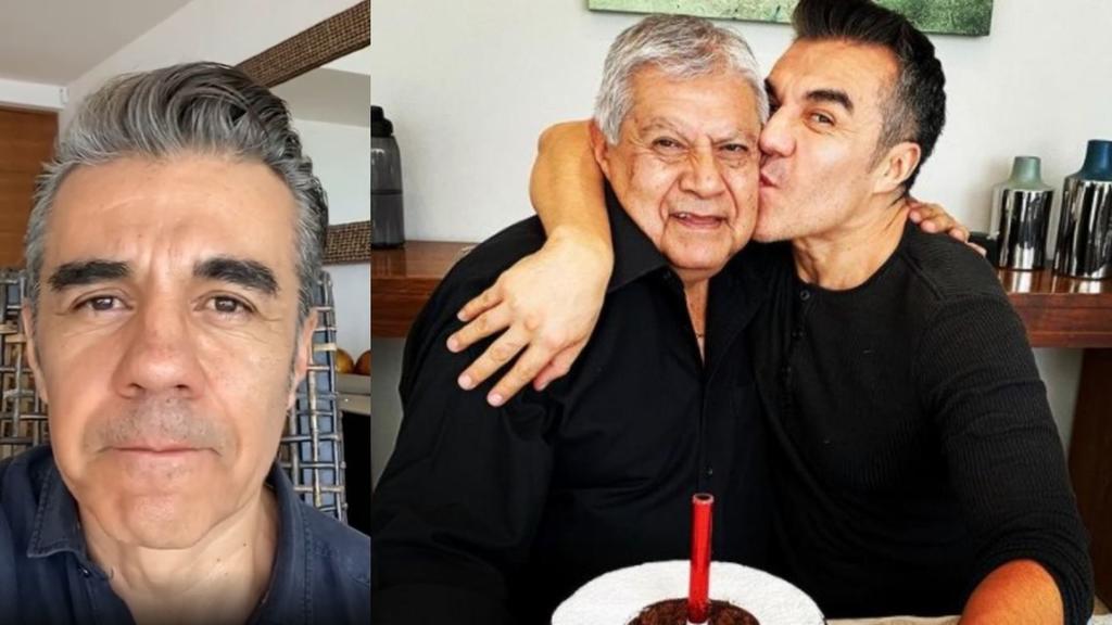 Con el semblante serio y con la voz entrecortada, el actor y comediante, Adrían Uribe, reapareció en redes para confirmar que su padre falleció a causa de COVID-19. (ESPECIAL) 
