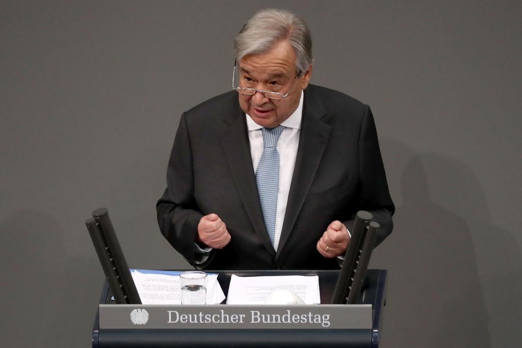 El secretario general de la ONU, António Guterres, va a aspirar a un segundo mandato como jefe de la organización, según anunció este lunes su portavoz. (ARCHIVO) 
