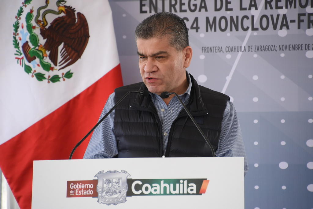 El Gobernador de Coahuila. Miguel Ángel Riquelme, indicó que no es necesario el apoyo de los denominados servidores de la nación para la aplicación del a vacuna.(ARCHIVO)