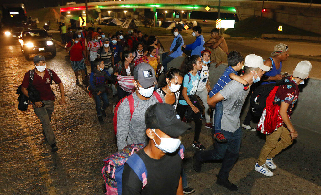 Un total de 78 migrantes hondureños de una caravana que entró este viernes de manera irregular a Guatemala, con la idea de llegar a Estados Unidos, retornaron al país, informó el Instituto Nacional de Migración de Honduras. (ESPECIAL)