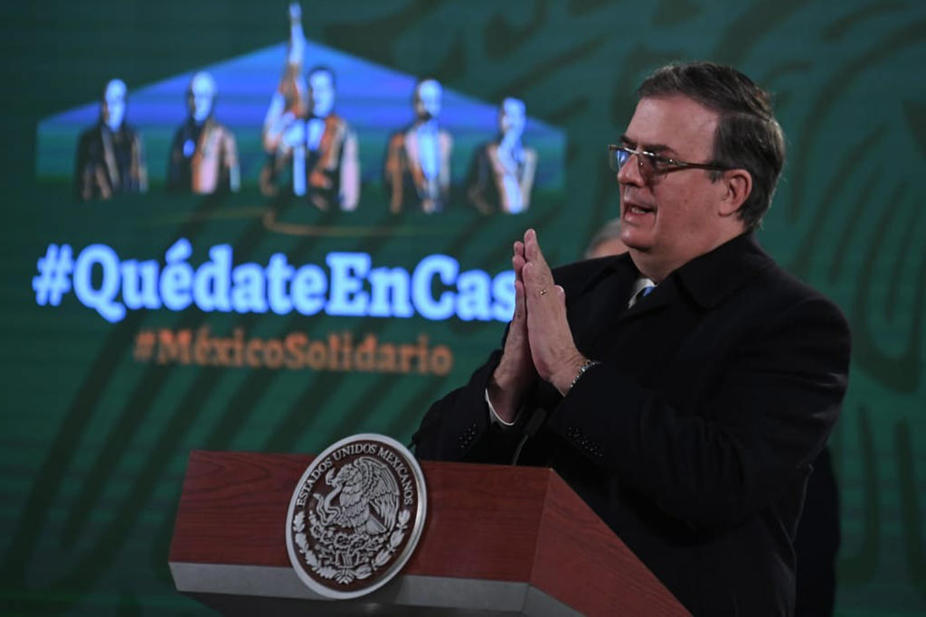 El canciller Marcelo Ebrard compartió en redes un mensaje expresando que 'México saluda el fin de la construcción del muro, la iniciativa a favor de DACA y un camino hacia la doble ciudadanía'. (EL UNIVERSAL)