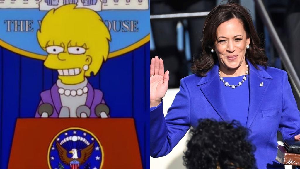 Los creadores de Los Simpson parecen haber hecho otra predicción de la vida real o al menos eso dejó pensando la reciente aparición de Kamala Harris en su juramento como la nueva vicepresidenta de los Estados Unidos.  (ESPECIAL) 