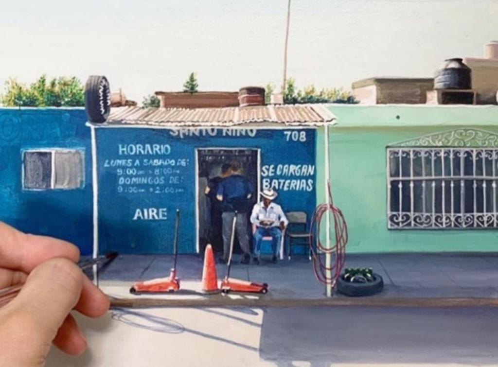 La artista coreana plasma las calles de Durango y Chihuahua en su arte (@SSOHART) 