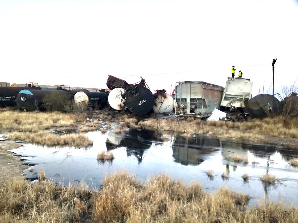 Un accidente ferroviario se registró en Ciudad Frontera.