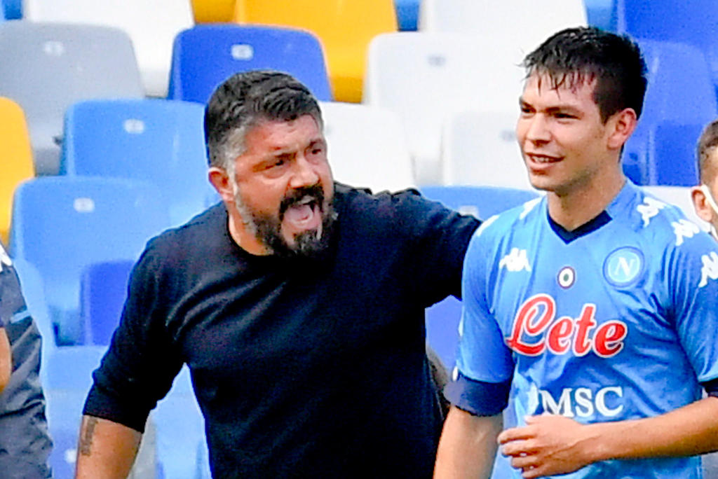 Los resultados de los últimos encuentros del Napoli han generado algunas especulaciones en Italia sobre la salida de Gennaro Gattuso. (ARCHIVO)
