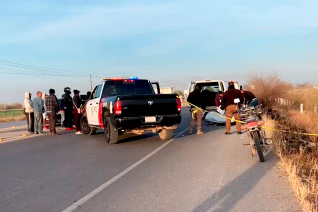 Muerte repentina encontró un motociclista de 58 años de edad al sufrir un accidente sobre la carretera Matamoros-La Partida, al amanecer de este jueves.
 (EL SIGLO DE TORREÓN)