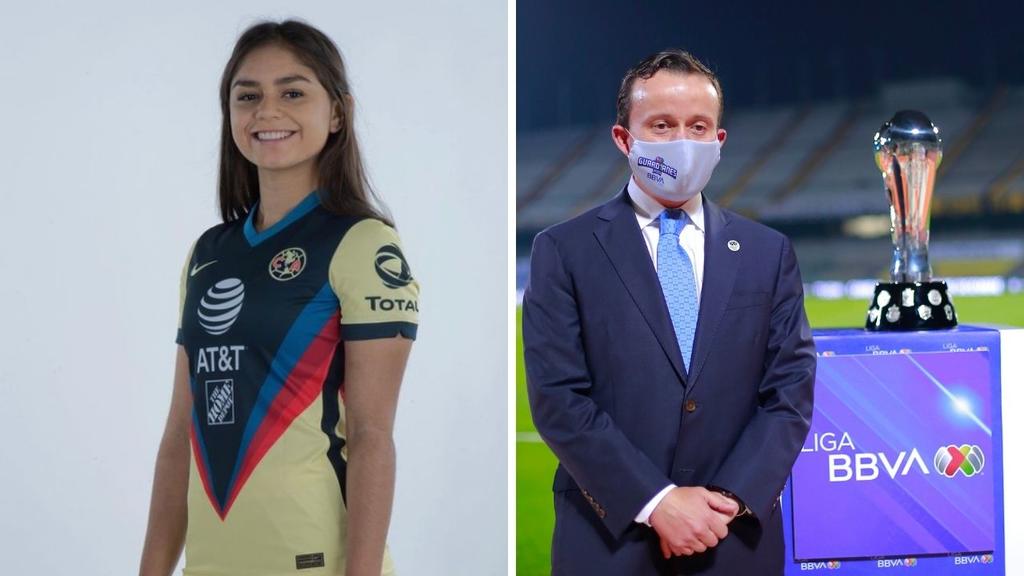 La Liga MX respaldó a Jana Gutiérrez, futbolista del Club América Femenil, tras recibir amenazas de muerte en sus redes sociales. (ESPECIAL)
