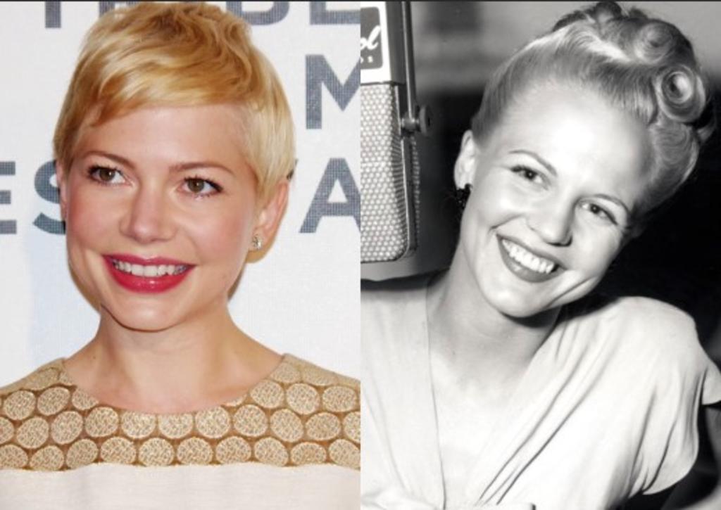 La actriz Michelle Williams encarnará a Peggy Lee en una película que repasará la vida de una de las cantantes melódicas y de jazz más influyentes en la cultura pop del siglo XX. (Especial) 