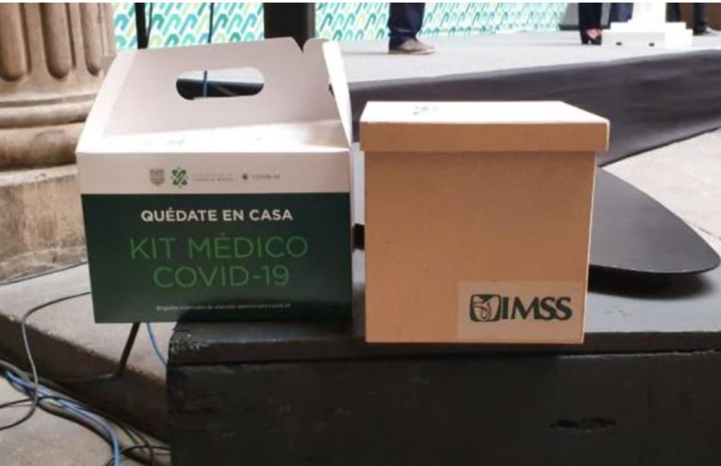 El Seguro Social entrega kits COVID a los pacientes que dan positivo en las pruebas rápidas.
