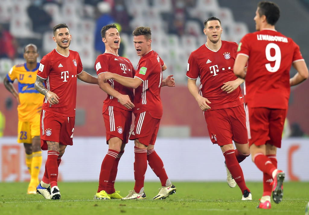 El gol que le dio el título al Bayern Munich sobre los Tigres en el Mundial de Clubes está en la polémica por una mano de Robert Lewandowski. (ESPECIAL)