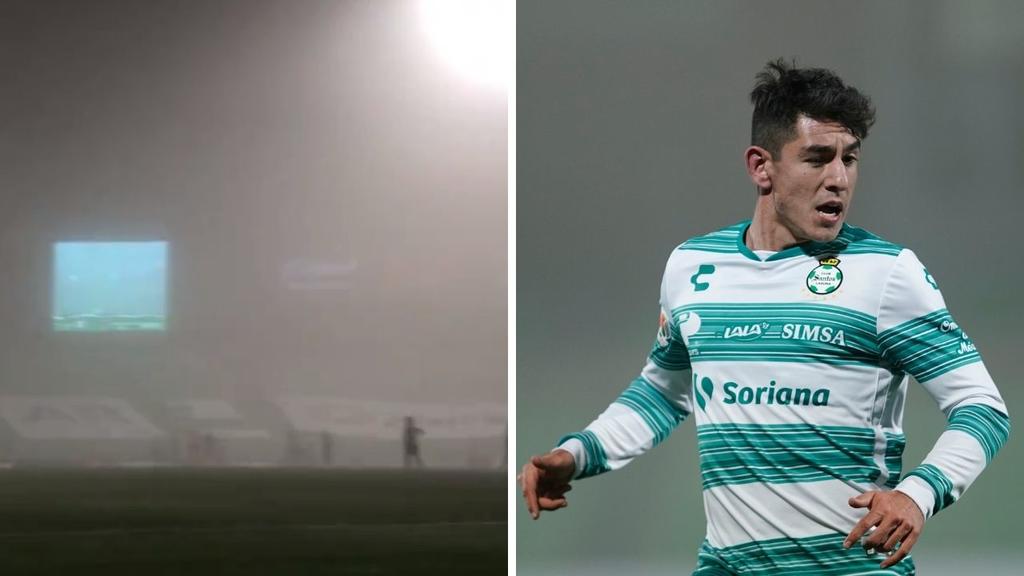 El encuentro entre Santos Laguna y Rayados de Monterrey se suspendió por unos minutos debido a una tormenta de polvo que cayó en el estadio TSM. (ESPECIAL)