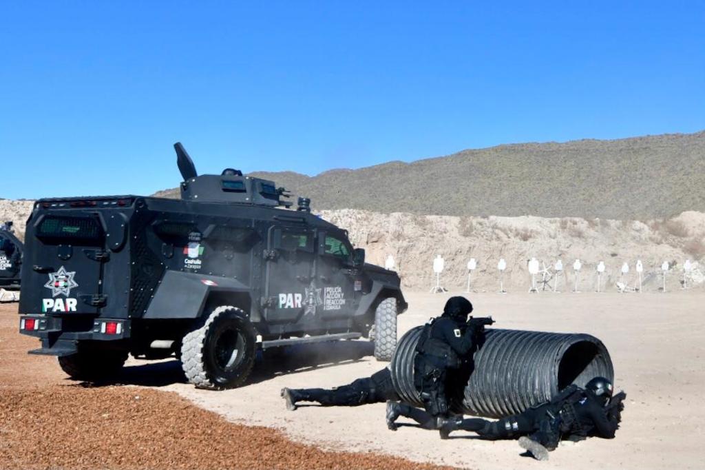 Las Fuerzas de Seguridad realizaron un simulacro donde se demostró el poder del nuevo equipo de grueso calibre.